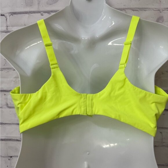 Skims 44DDD Bra Seamless T Shirt Underwire Neon Green Highlighter Rare - Picture 3 of 9